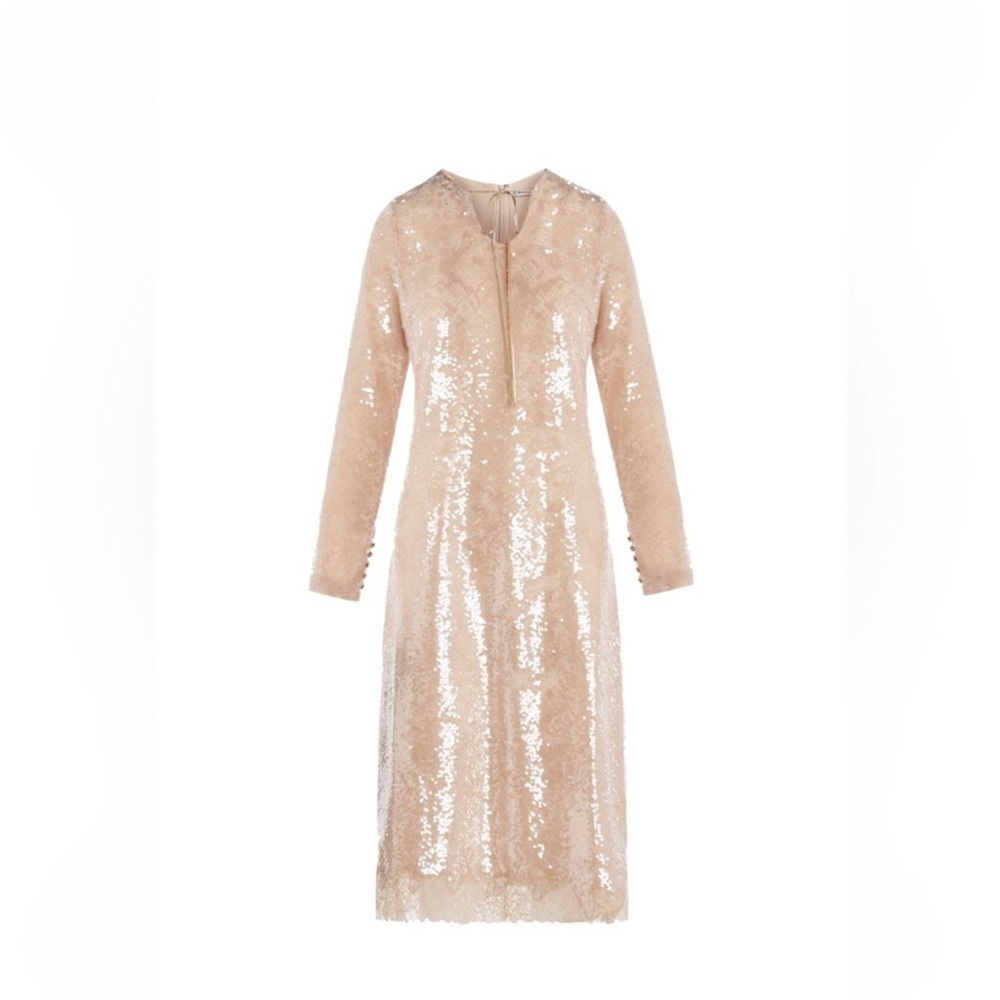 JONATHAN SIMKHAI Sequin Long Sleeve Dress